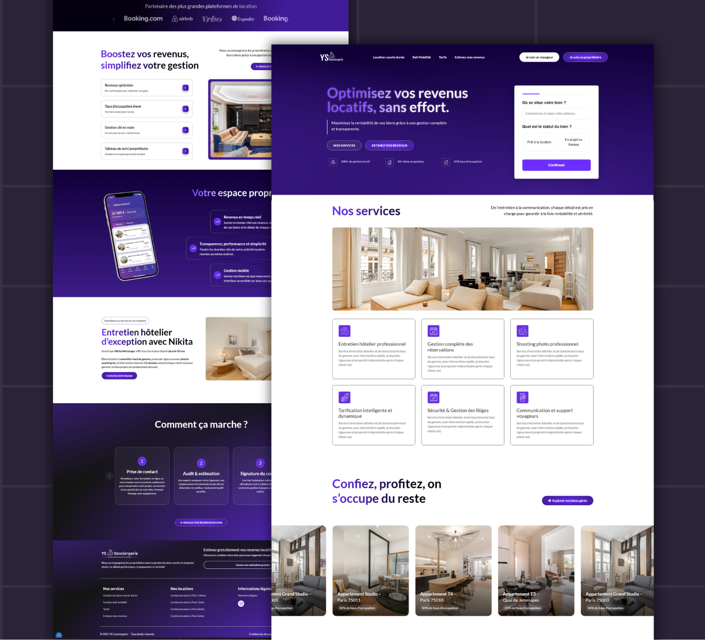 YS conciergerie- Cas Clients